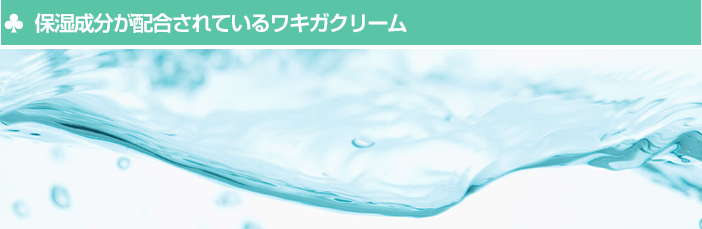 保湿成分が配合されているワキガクリーム